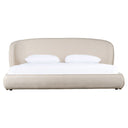 Lambert - Modern Beige Fabric Upholstered Bed
