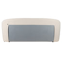 lambert - modern beige fabric upholstered bed