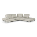Andrea - Modern Grey Leather Sectional Sofa