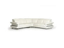 Crosby - Italian Modern White Leather Sectional Sofa