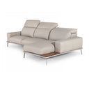 Villeneuve - Modern White Italian Leather Sectional Sofa