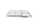 Villeneuve - Modern White Italian Leather Sectional Sofa