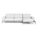 Villeneuve - Modern White Italian Leather Sectional Sofa