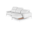 Villeneuve - Modern White Italian Leather Sectional Sofa