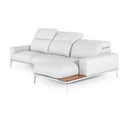 Villeneuve - Modern White Italian Left Facing Sectional Sofa