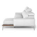 Villeneuve - Modern White Italian Leather Sectional Sofa