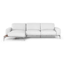 Villeneuve - Modern White Italian Left Facing Sectional Sofa
