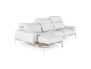 Villeneuve - Modern White Italian Left Facing Sectional Sofa