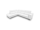 Viola - Italian Contemporary Cognac Leather Left Facing Sectional Sofa