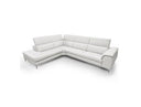 Viola - Italian Contemporary Cognac Leather Left Facing Sectional Sofa