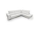 Viola - Italian Contemporary Cognac Leather Left Facing Sectional Sofa