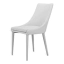 Lane Modern White Leatherette Dining Chair
