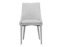 Lane Modern White Leatherette Dining Chair