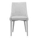 Lane Modern White Leatherette Dining Chair