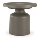 Lanuza - Outdoor Taupe End Coffee Table