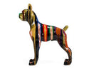 Large Dog - Black + Multi-Color Sculpture