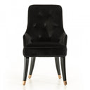 Larissa Modern Black Fabric Dining Chair