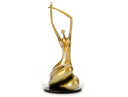 SZ0425 Modern Gold Lass Sculpture