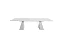 Sovereign Transitional Black Crocodile Dining Table w/ Black Gloss Legs