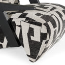 Leana - Modern Black & White Fabric Accent Chair