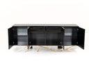 Aspen - Modern High Gloss Black & Gold Buffet
