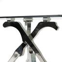 Legend Modern Glass & Stainless Steel Dining Table