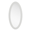 Legend - Modern White High Gloss Oval Mirror
