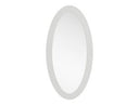 Legend - Modern White High Gloss Oval Mirror