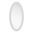Legend - Modern White High Gloss Oval Mirror