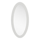 Legend - Modern White High Gloss Oval Mirror