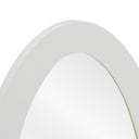 Legend - Modern White High Gloss Oval Mirror