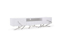 Aspen Modern White & Gold TV Stand