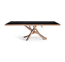 Trea - Modern Black Velvet & Rosegold Dining Chair