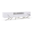 Legend - Modern White Bonded Leather Floor Mirror