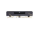 Legend - 87"-Wide Modern White TV Stand