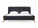 Legend Modern White Bonded Leather Bed