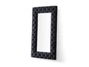 Legend - Transitional Grey Velvet Floor Mirror