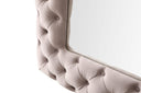 Legend - Transitional Grey Velvet Floor Mirror