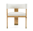 Zorhan - Modern White Marble + Mango Round Dining Table