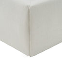 Liam - Modern Ivory Fabric Upholstered Bed