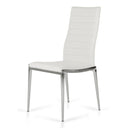 Libby - Modern White Leatherette Dining Chair (Set of 2)