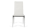 Lane Modern White Leatherette Dining Chair