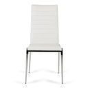 Libby - Modern White Leatherette Dining Chair (Set of 2)