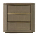 Lois - Modern Beige Shagreen Mirror