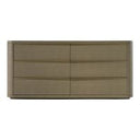 Lois - Modern Beige Shagreen Mirror