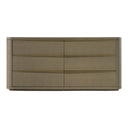 Lois - Modern Beige Shagreen + Brass Dresser