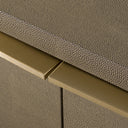 Lois - Modern Beige Shagreen + Brass Dresser