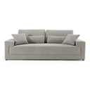 Loki - Modern Grey Fabric 3-Seat Sofa