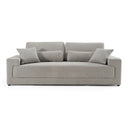 Loki - Modern Grey Fabric 3-Seat Sofa