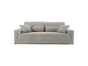 Loki - Modern Grey Fabric 3-Seat Sofa